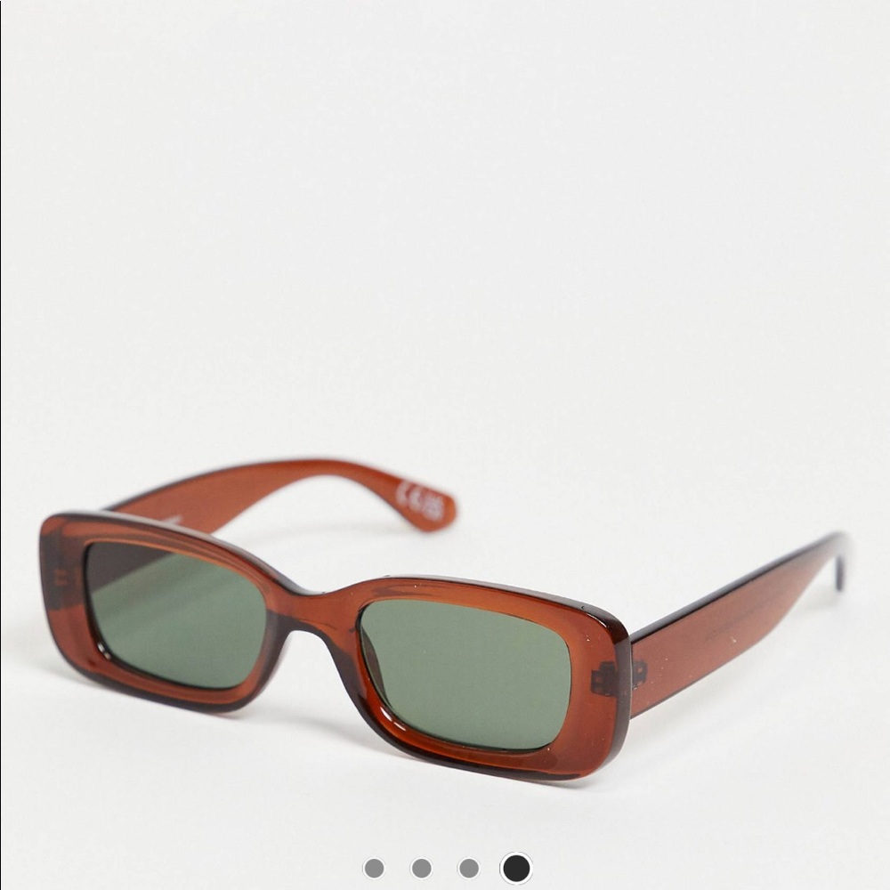 ASOS Deaign square brown sunglasses